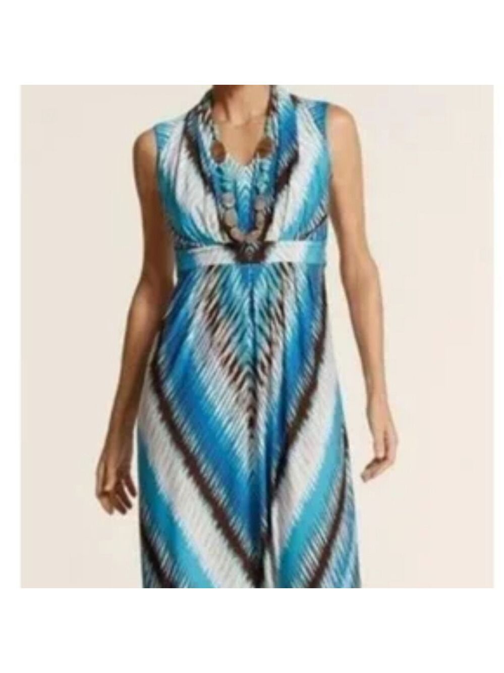 Chicos beachy boho aztec abstract vacation maxi dress. Size 0. EUC